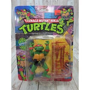 Raphael Hard Head 10-Back TMNT 1988 Playmates Vintage Action Figure New Sealed